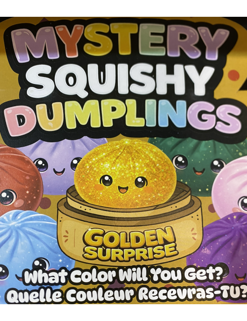Mystery Squishy Dumplings – Balle Anti Stress Surprise à Collectionner