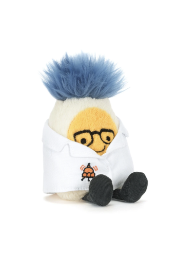 Peluche Amuseables Boiled Egg Scientist Outfit Jellycat