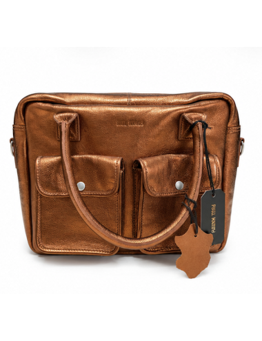 PAUL MARIUS - LeDandy Ginger - Sac à main cuir femme métallisé cuivré