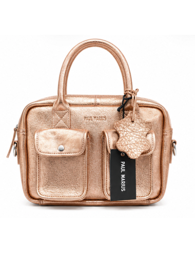 PAUL MARIUS - Ledandy S or rose - Sac à main cuir or rose femme