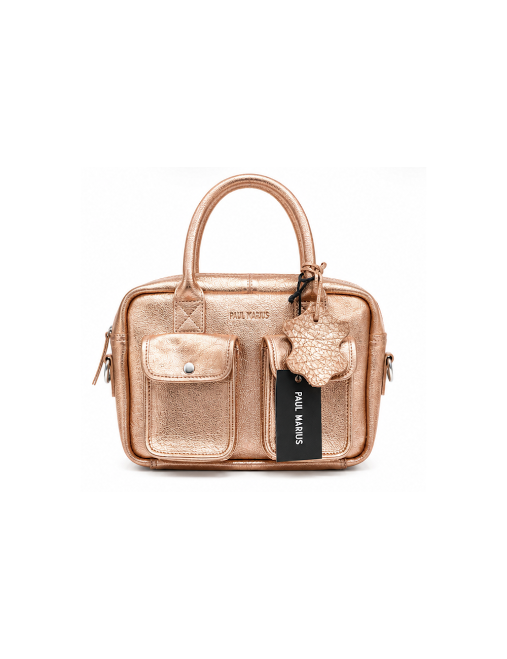 PAUL MARIUS - Ledandy S or rose - Sac à main cuir or rose femme