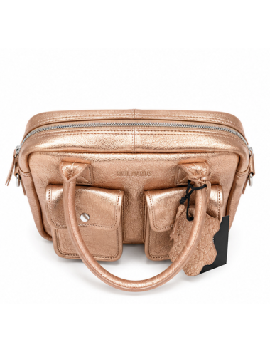 PAUL MARIUS - Ledandy S or rose - Sac à main cuir or rose femme