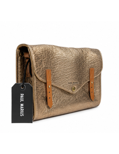 PAUL MARIUS - L'indispensable bronze - Sac à main cuir doré femme