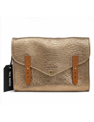 PAUL MARIUS - L'indispensable bronze - Sac à main cuir doré femme