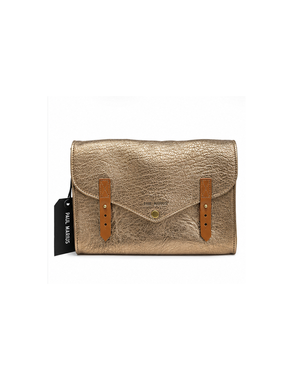 PAUL MARIUS - L'indispensable bronze - Sac à main cuir doré femme