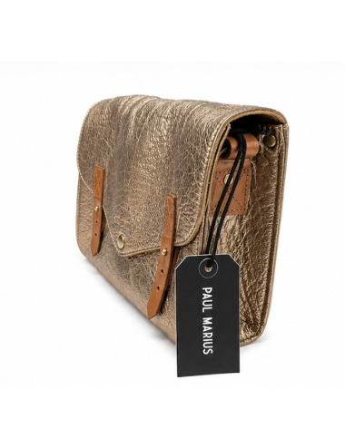 PAUL MARIUS - L'indispensable bronze - Sac à main cuir doré femme