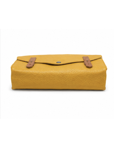Sac bandoulière cuir femme L’Indispensable Safran - Holala