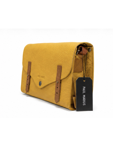Sac bandoulière cuir femme L’Indispensable Safran - Holala