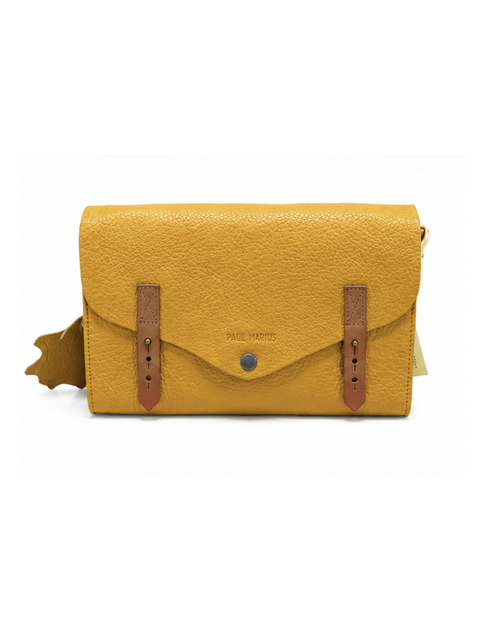Sac bandoulière cuir femme L’Indispensable Safran - Holala