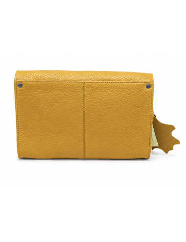 Sac bandoulière cuir femme L’Indispensable Safran - Holala