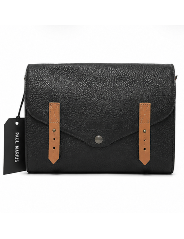 Sac bandoulière cuir femme L’Indispensable noir - Holala