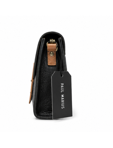 Sac bandoulière cuir femme L’Indispensable noir - Holala