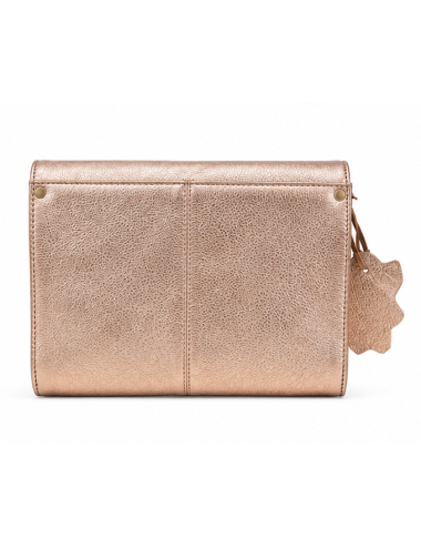 L'indispensable or rose - sac bandoulière cuir femme rose - Paul Marius