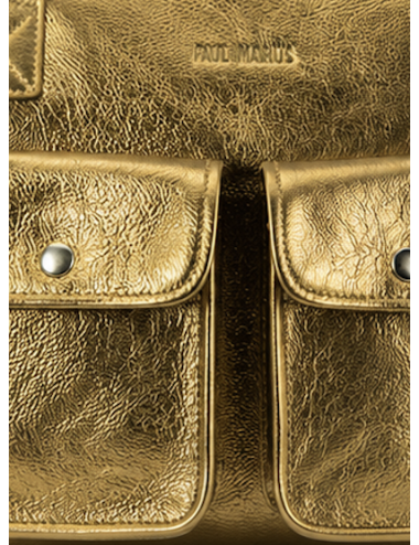 PAUL MARIUS - Ledandy Bronze - Sac à main cuir doré femme
