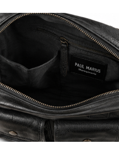 Sac Bandoulière cuir Ledandy Noir - Paul Marius