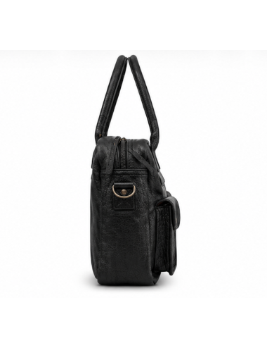 Sac Bandoulière cuir Ledandy Noir - Paul Marius