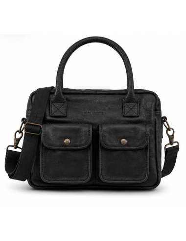 Sac Bandoulière cuir Ledandy Noir - Paul Marius