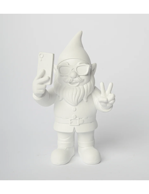Gnome Selfie Blanc 12 cm –...