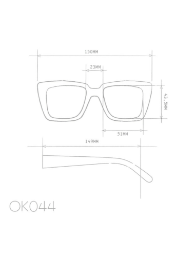 Lunettes de soleil Elba Black Shaded Rose – OKKIA