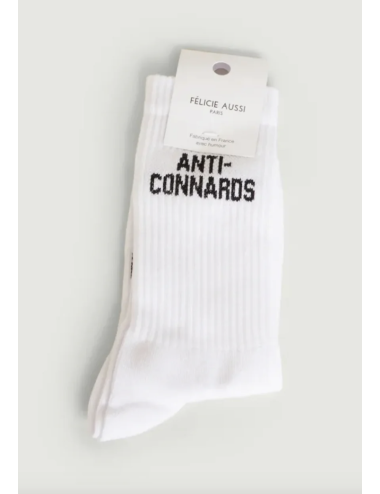 Chaussettes Blanches Anti-connards - Félicie Aussi boutiqueholala.com