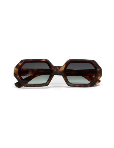 Lunettes de soleil Andrea Classic Havana Verres Verts – OKKIA