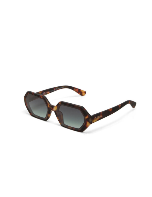 Lunettes de soleil Andrea Classic Havana Verres Verts – OKKIA