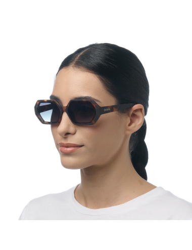 Lunettes de soleil Andrea Classic Havana Verres Verts – OKKIA