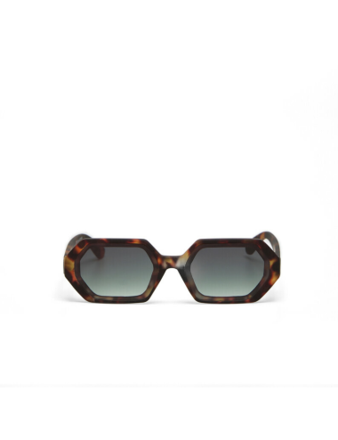 Lunettes de soleil Andrea Classic Havana Verres Verts – OKKIA