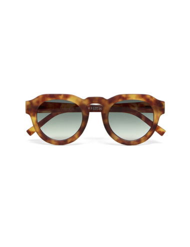 Lunettes de soleil Zeno Sahara Havana Verres Verts – OKKIA