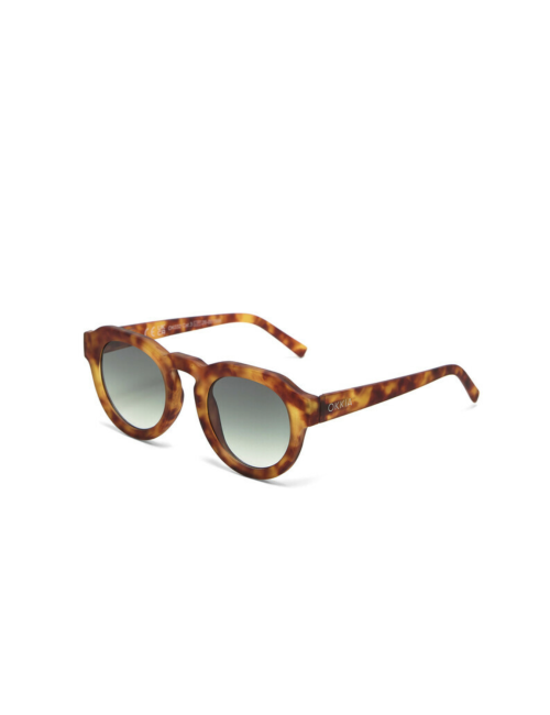 Lunettes de soleil Zeno Sahara Havana Verres Verts – OKKIA