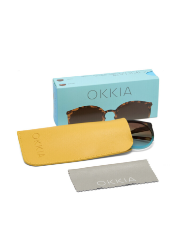 Lunettes de soleil Berlino Havana Bleu – OKKIA