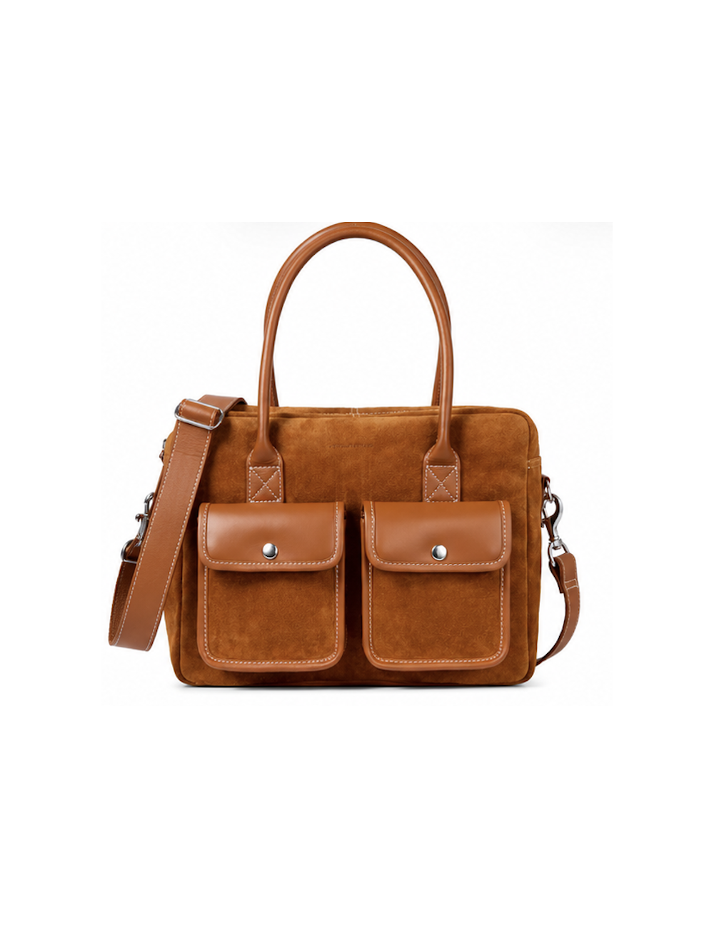 Sac de Travail en Cuir Suédé LeDandy Fauve – PAUL MARIUS