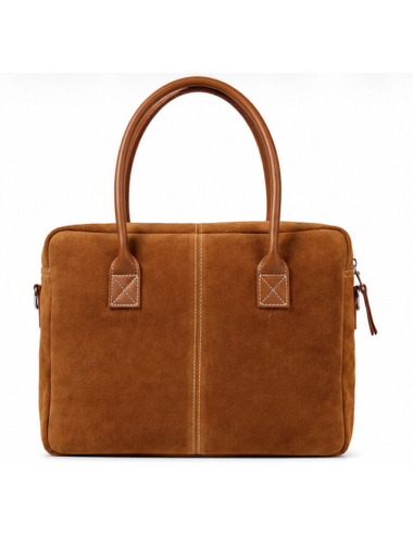 Sac de Travail en Cuir Suédé LeDandy Fauve – PAUL MARIUS