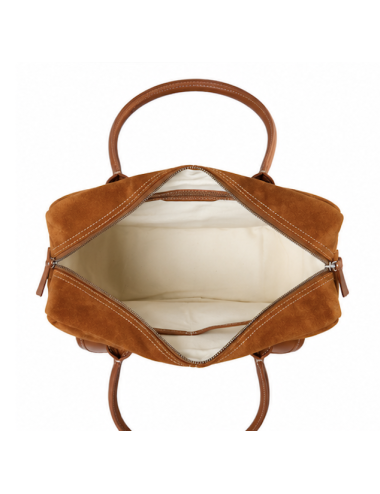 Sac de Travail en Cuir Suédé LeDandy Fauve – PAUL MARIUS