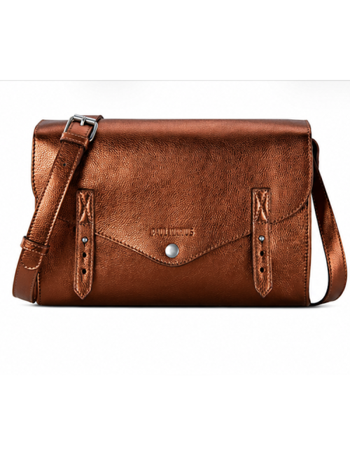 Sac Bandoulière en Cuir Métallisé Ginger – L’Indispensable PAUL MARIUS