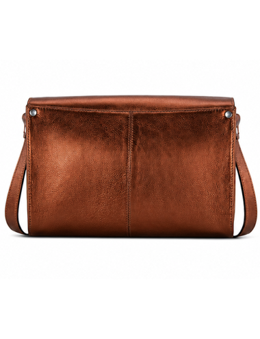 Sac Bandoulière en Cuir Métallisé Ginger – L’Indispensable PAUL MARIUS