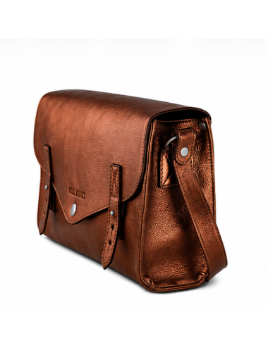 Sac Bandoulière en Cuir Métallisé Ginger – L’Indispensable PAUL MARIUS