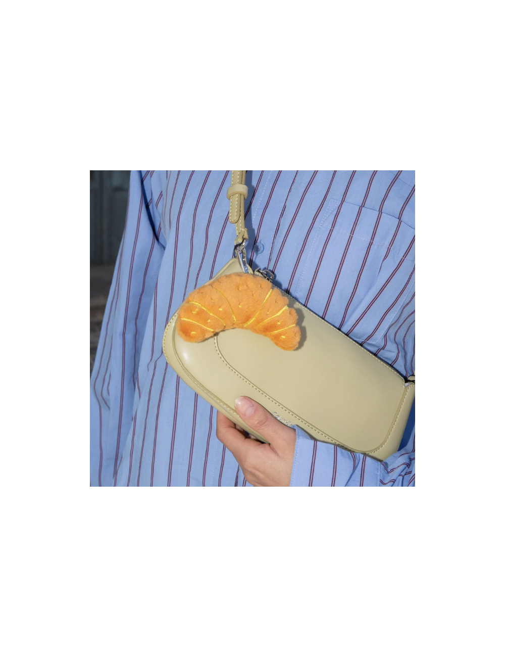 Eat My Socks – Croissant Bag Charm – Porte-clés Croissant en Peluche
