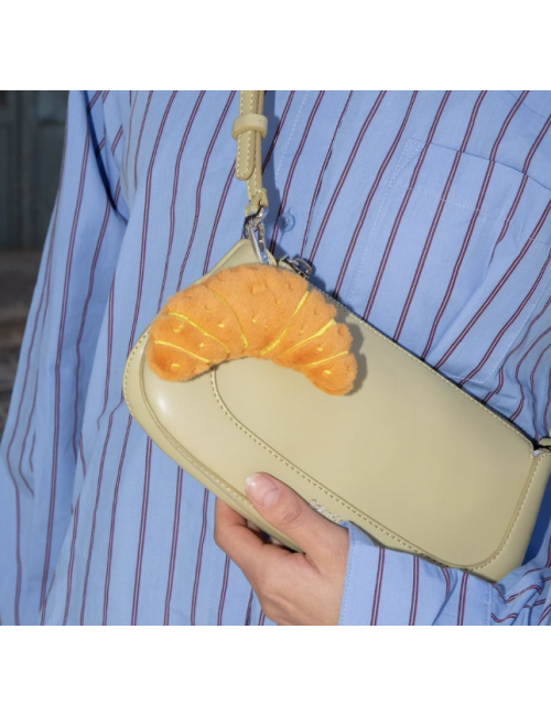 Eat My Socks – Croissant Bag Charm – Porte-clés Croissant en Peluche