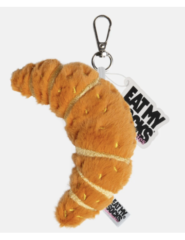 Eat My Socks – Croissant Bag Charm – Porte-clés Croissant en Peluche