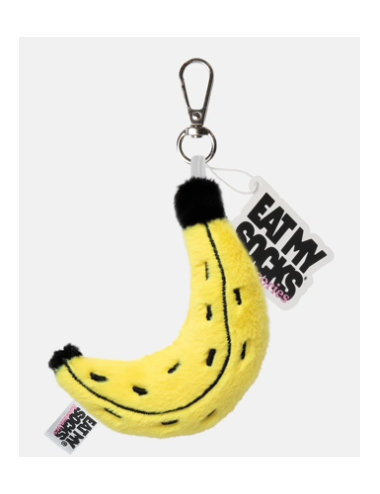 Eat My Socks – Banana Bag Charm – Porte-clés Banane en Peluche