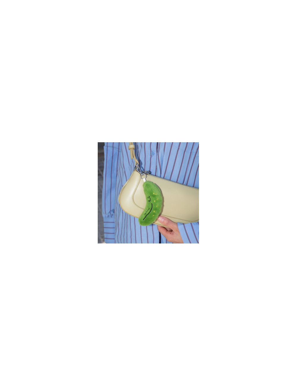 Eat My Socks – Pickle Bag Charm – Porte-clés Cornichon en Peluche