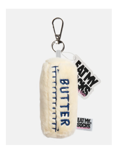Eat My Socks – Butter Bag Charm – Porte-clés Motte de Beurre en Peluche