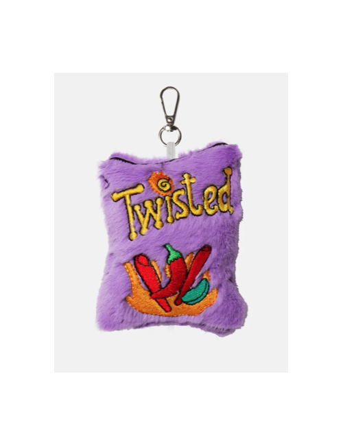 Eat My Socks – Twisted Bag Charm – Porte-clés Peluche Torsadé