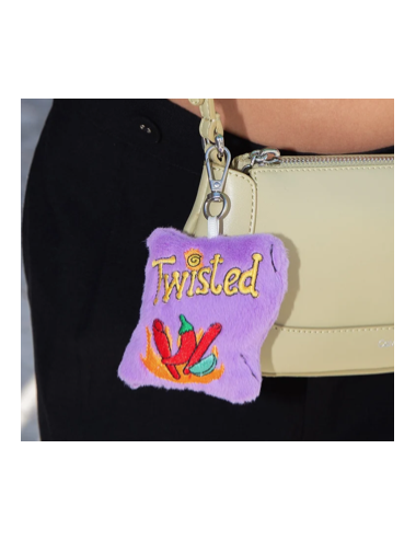 Eat My Socks – Twisted Bag Charm – Porte-clés Peluche Torsadé