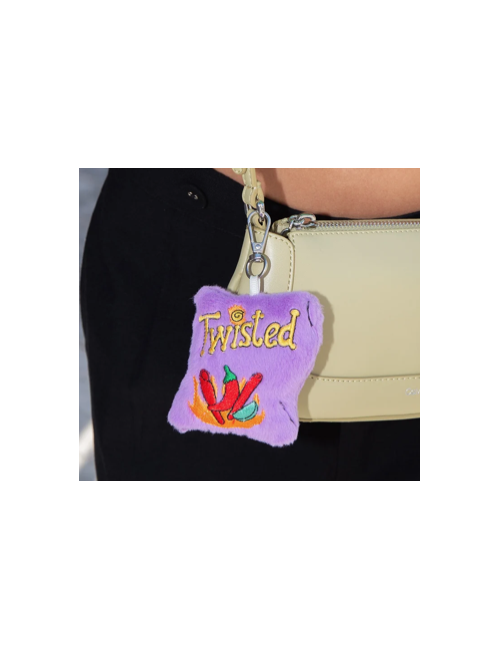 Eat My Socks – Twisted Bag Charm – Porte-clés Peluche Torsadé