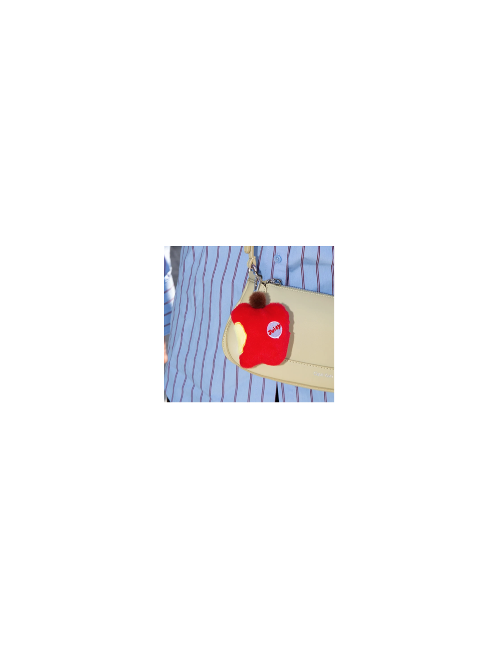 Eat My Socks – Apple Bag Charm – Porte-clés Pomme en Peluche