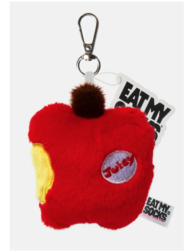 Eat My Socks – Apple Bag Charm – Porte-clés Pomme en Peluche