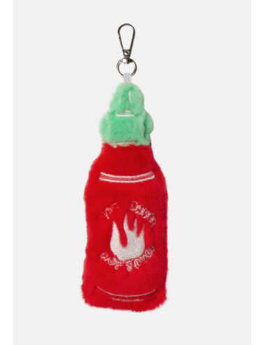 Eat My Socks – Sriracha Bag Charm – Porte-clés Sauce Piquante en Peluche