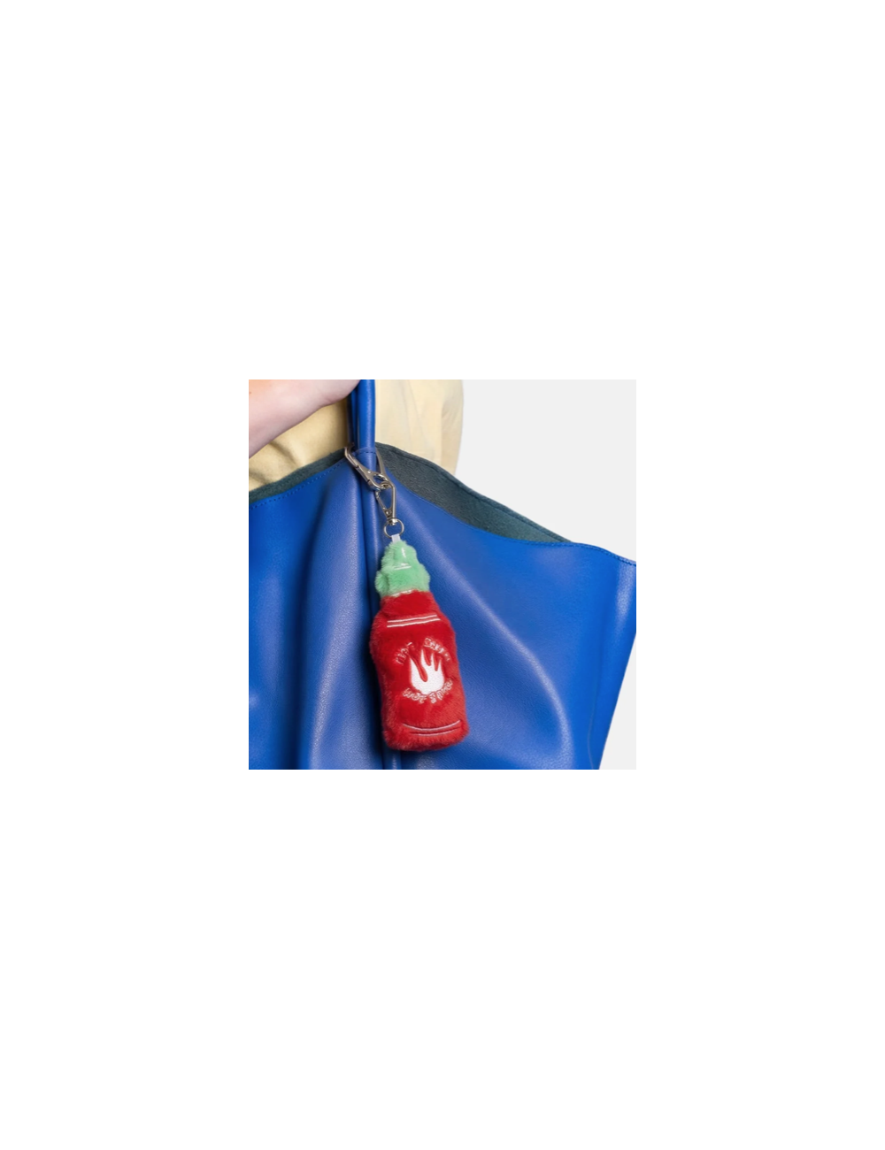 Eat My Socks – Sriracha Bag Charm – Porte-clés Sauce Piquante en Peluche